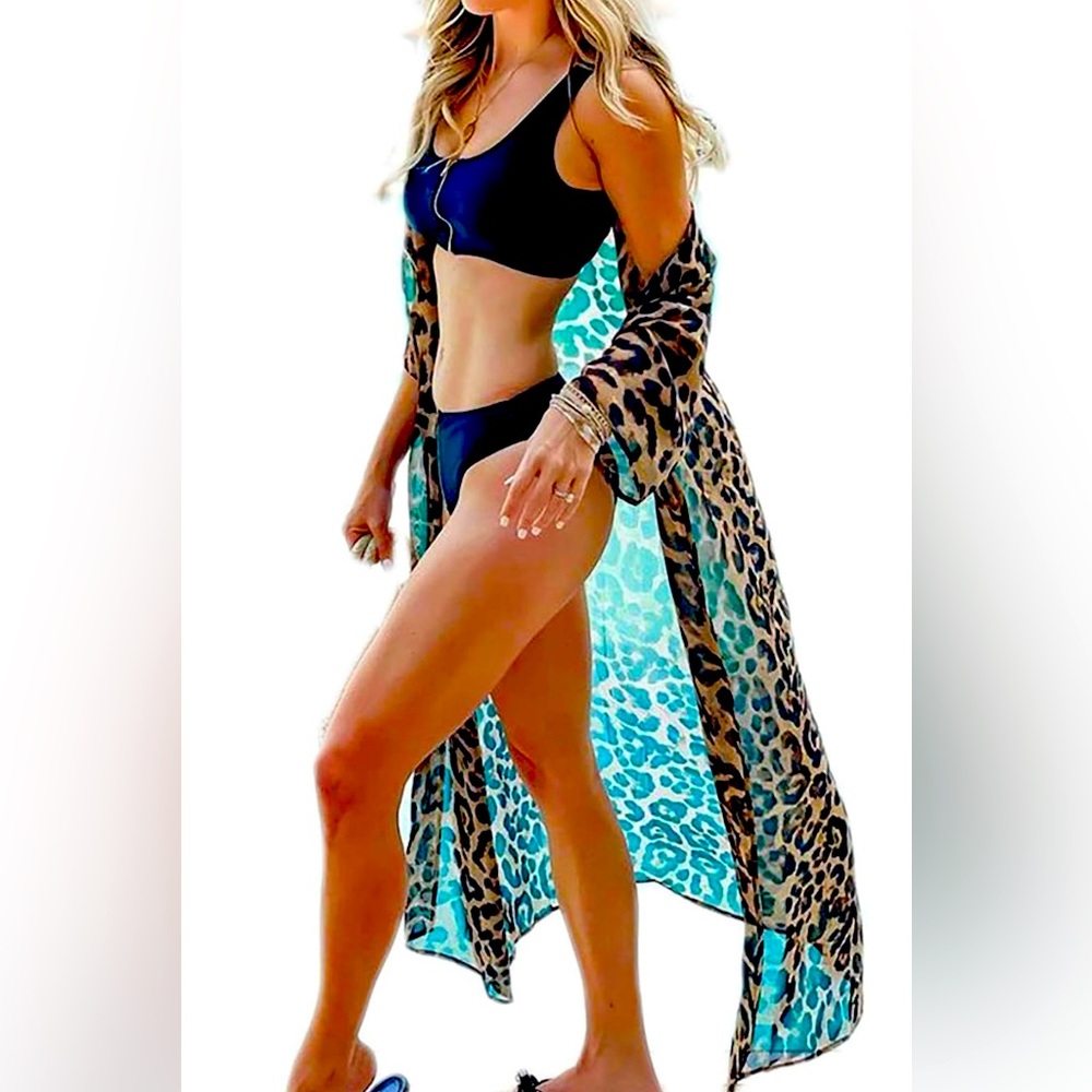 Leopard Print Duster